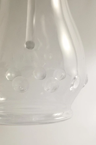 Кувшин из боросиликатного стекла с точками- Заказать в России