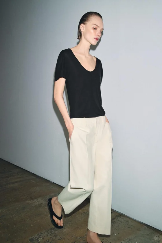 УКОРОЧЕННЫЕ БРЮКИ — коллекция Zara «ZW»