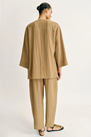 Комплект струящихся брюк с эластичным поясом- Заказать в России