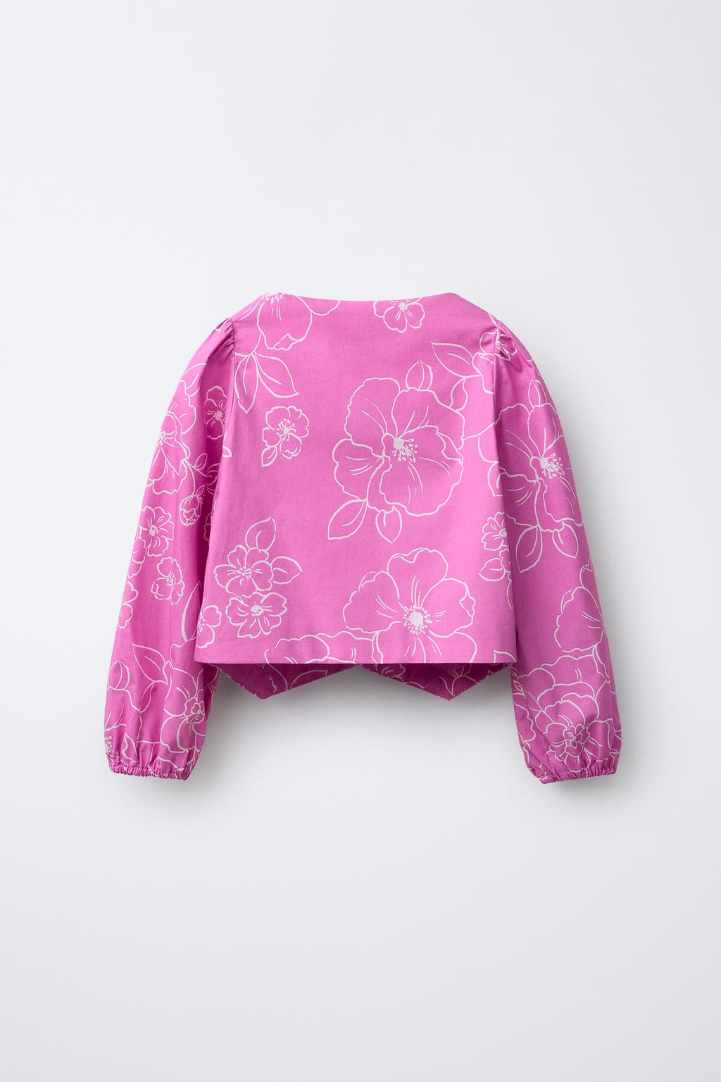 РУБАШКА С ЦВЕТОЧНЫМ ПРИНТОМ