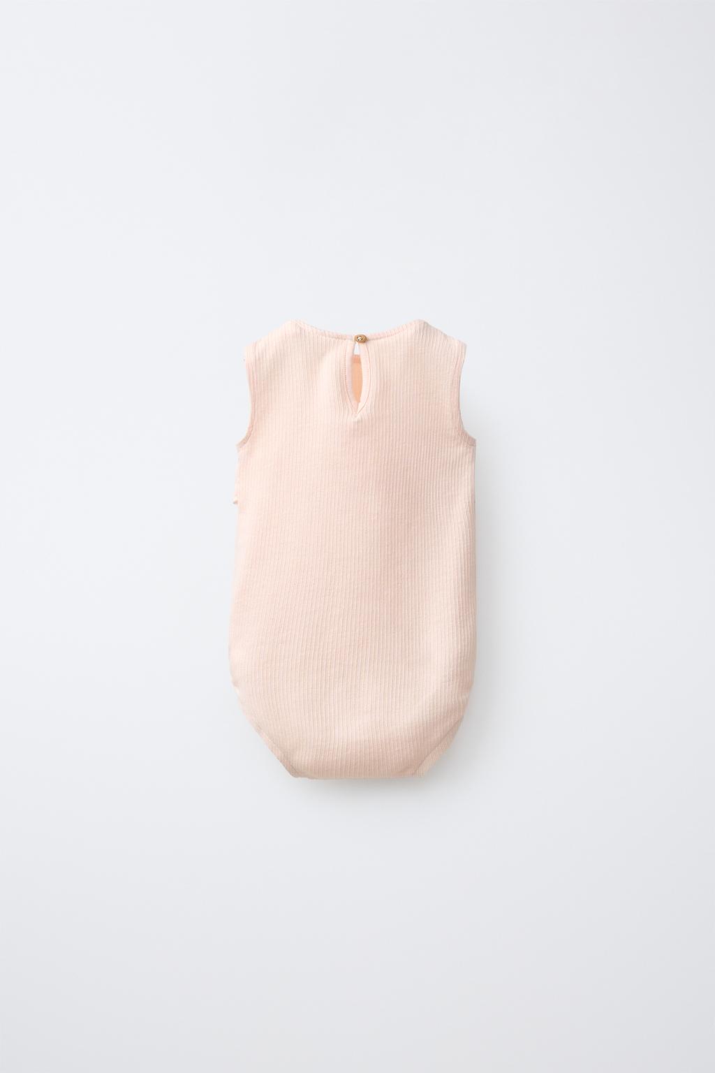 БОДИ С ВОЛАНАМИ И ВЫШИВКОЙ «СОЛНЦЕ»