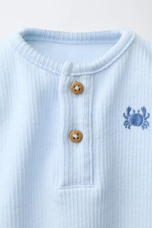 Боди с вышивкой «краб»- Заказать в России