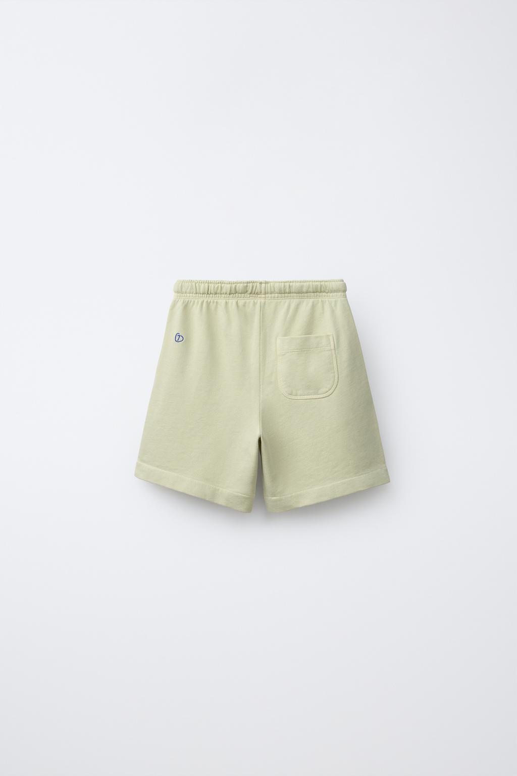 ШОРТЫ ИЗ МЯГКОЙ ТКАНИ С НАДПИСЬЮ