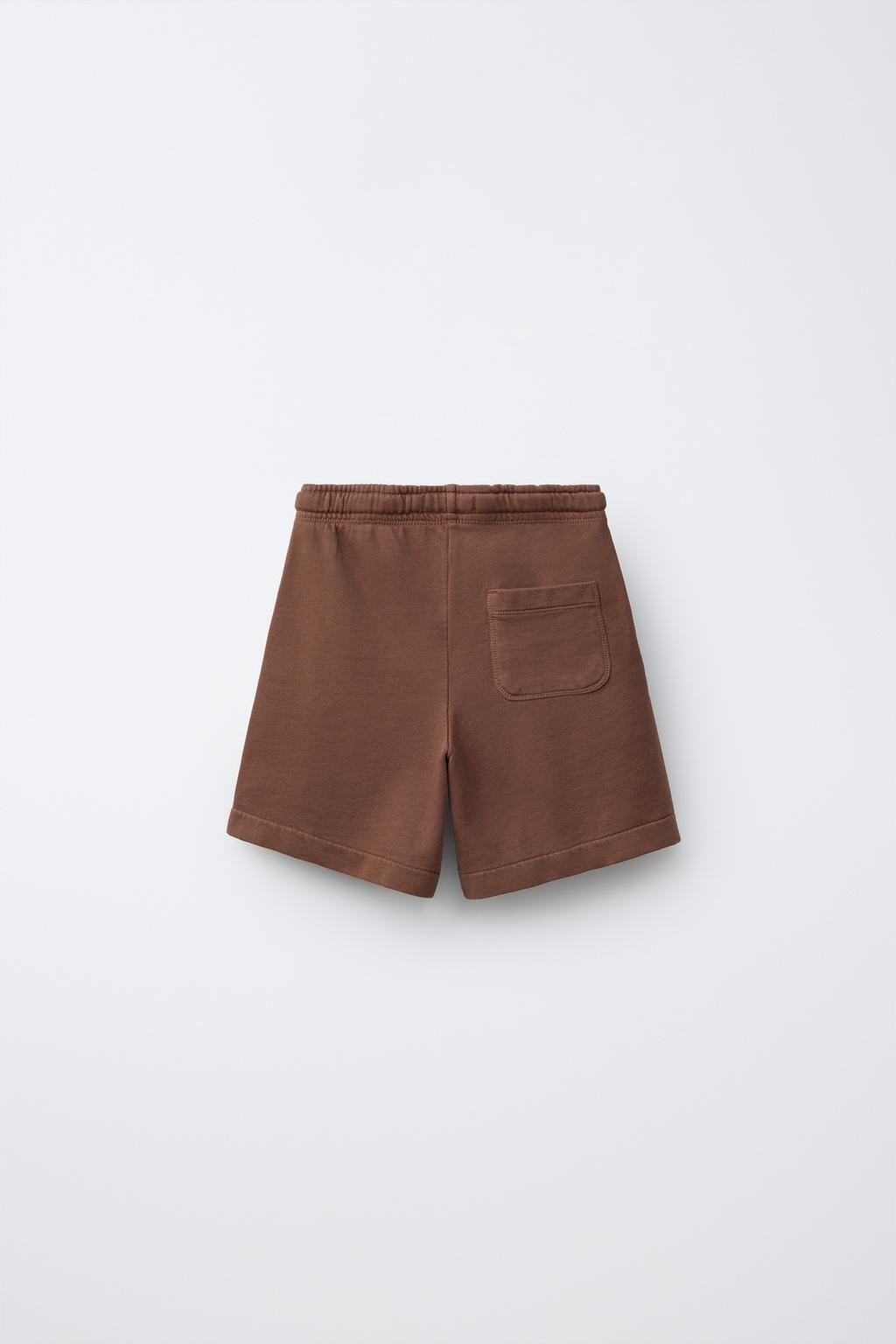 ШОРТЫ ИЗ МЯГКОЙ ТКАНИ С НАДПИСЬЮ