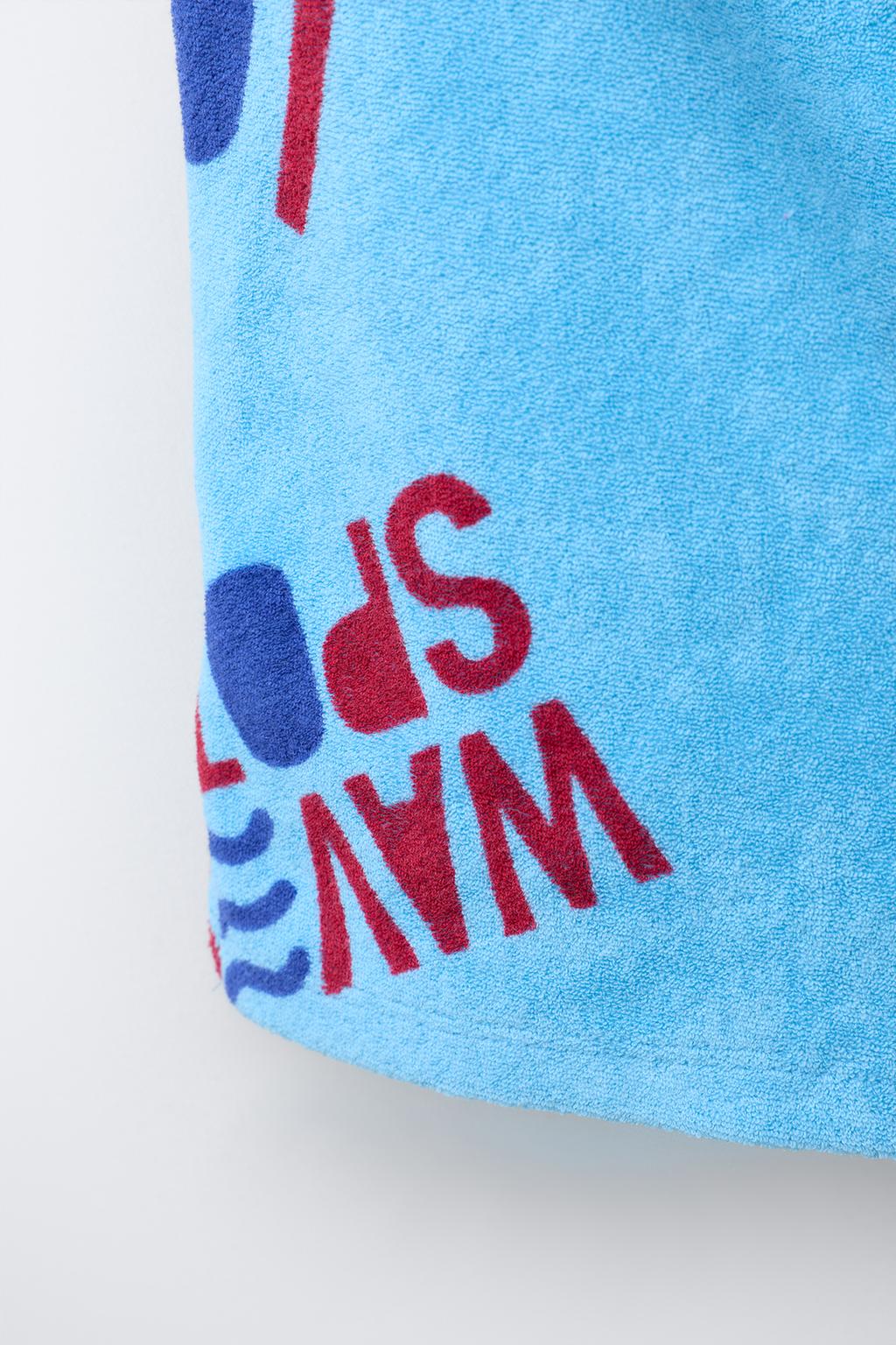 ШОРТЫ ИЗ МАХРОВОЙ ТКАНИ С ВОЛНИСТЫМ УЗОРОМ