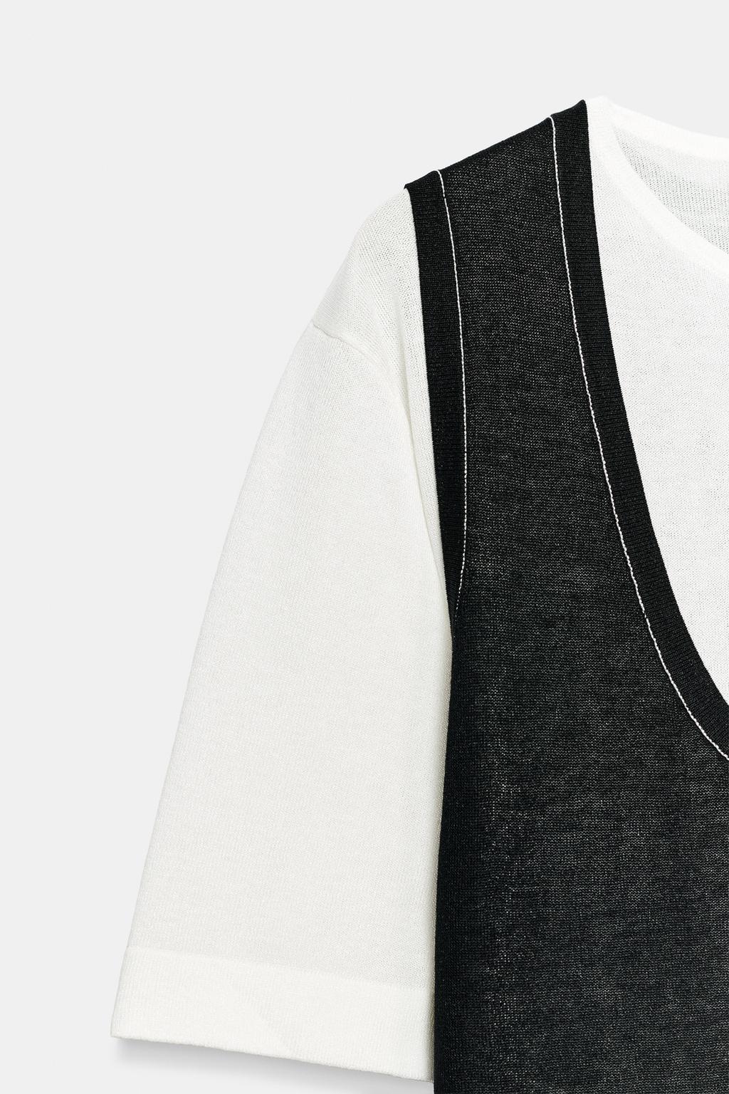 КОМБИНИРОВАННОЕ ТРИКОТАЖНОЕ ПЛАТЬЕ