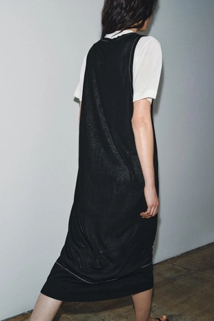 Комбинированное трикотажное платье- Заказать в России