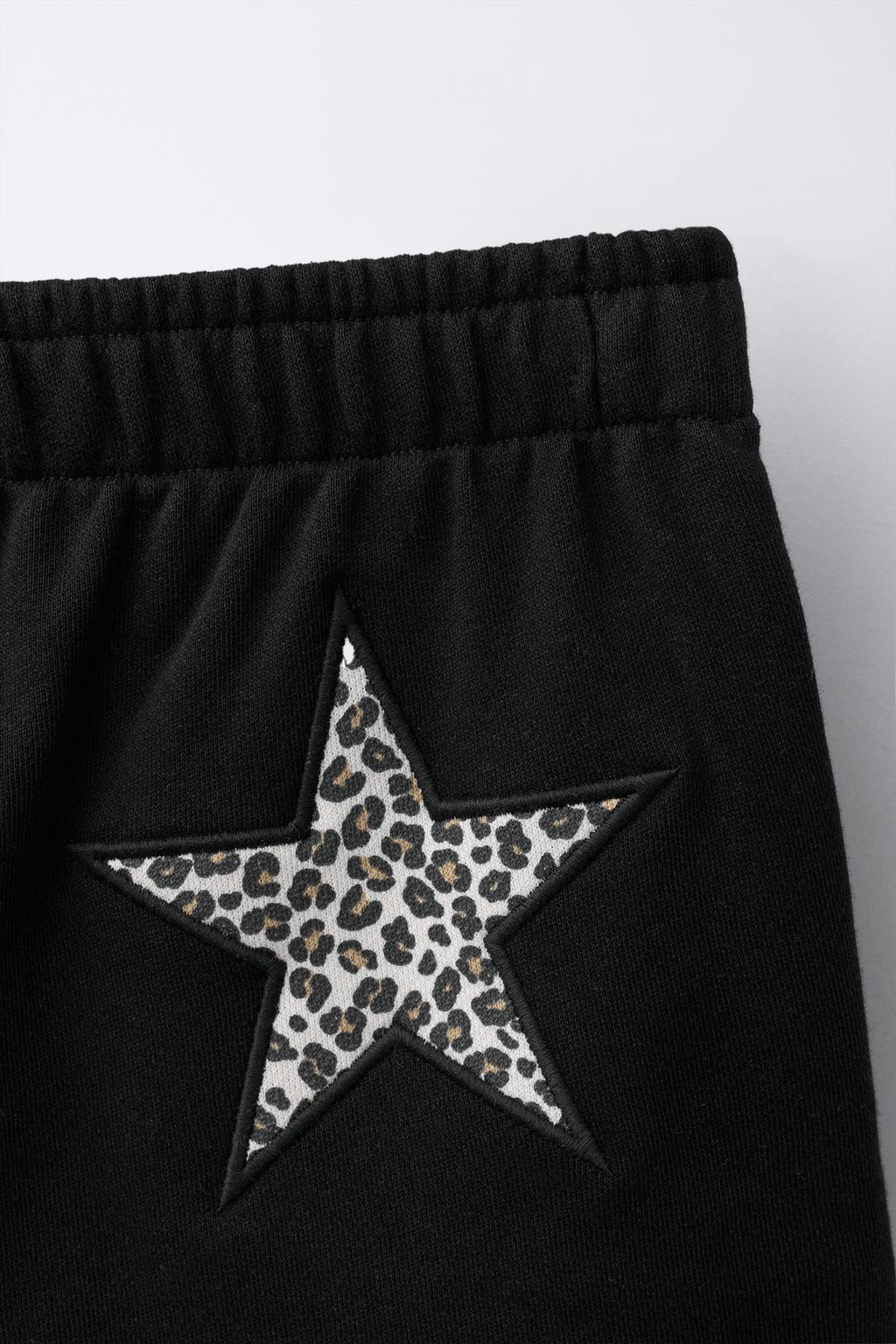 ШОРТЫ ИЗ МЯГКОЙ ТКАНИ С НАШИВКОЙ «ЗВЕЗДА»