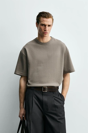 Толстовка свободного кроя с короткими рукавами