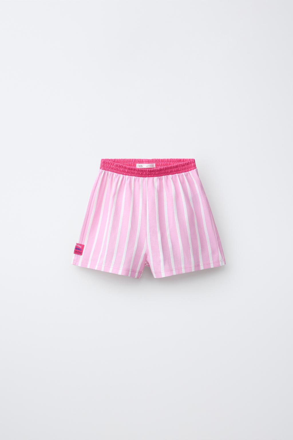 6-14 ЛЕТ/ПИЖАМА В ПОЛОСКУ С НАДПИСЬЮ