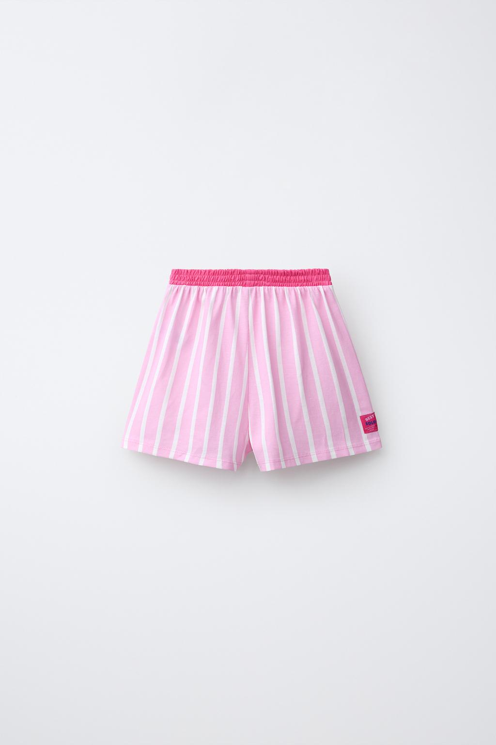 6-14 ЛЕТ/ПИЖАМА В ПОЛОСКУ С НАДПИСЬЮ