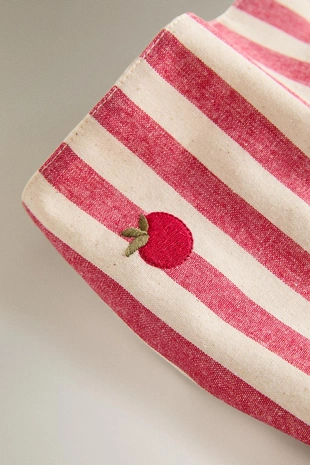 Бандана для питомца с полосками и вышитым помидором- Заказать в России