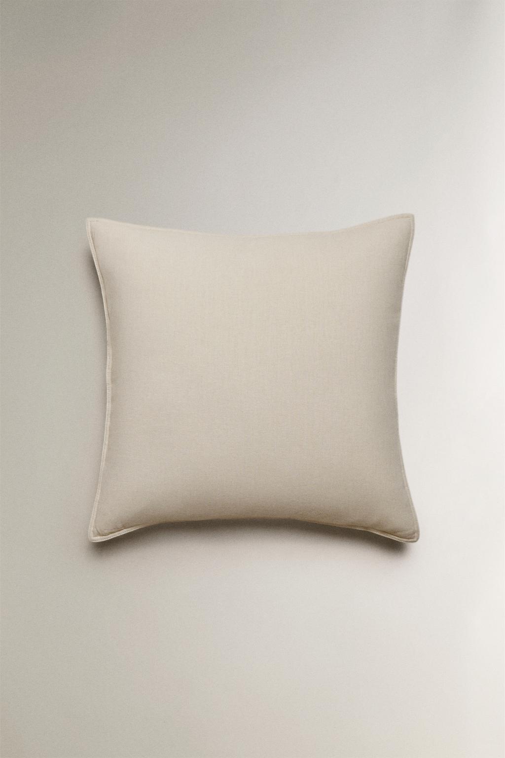 Чехол для подушки из льна и хлопка