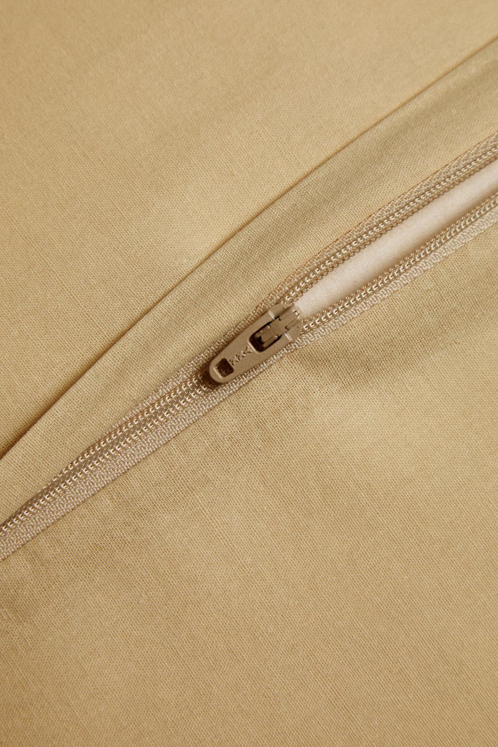 Чехол для подушки из льна и хлопка