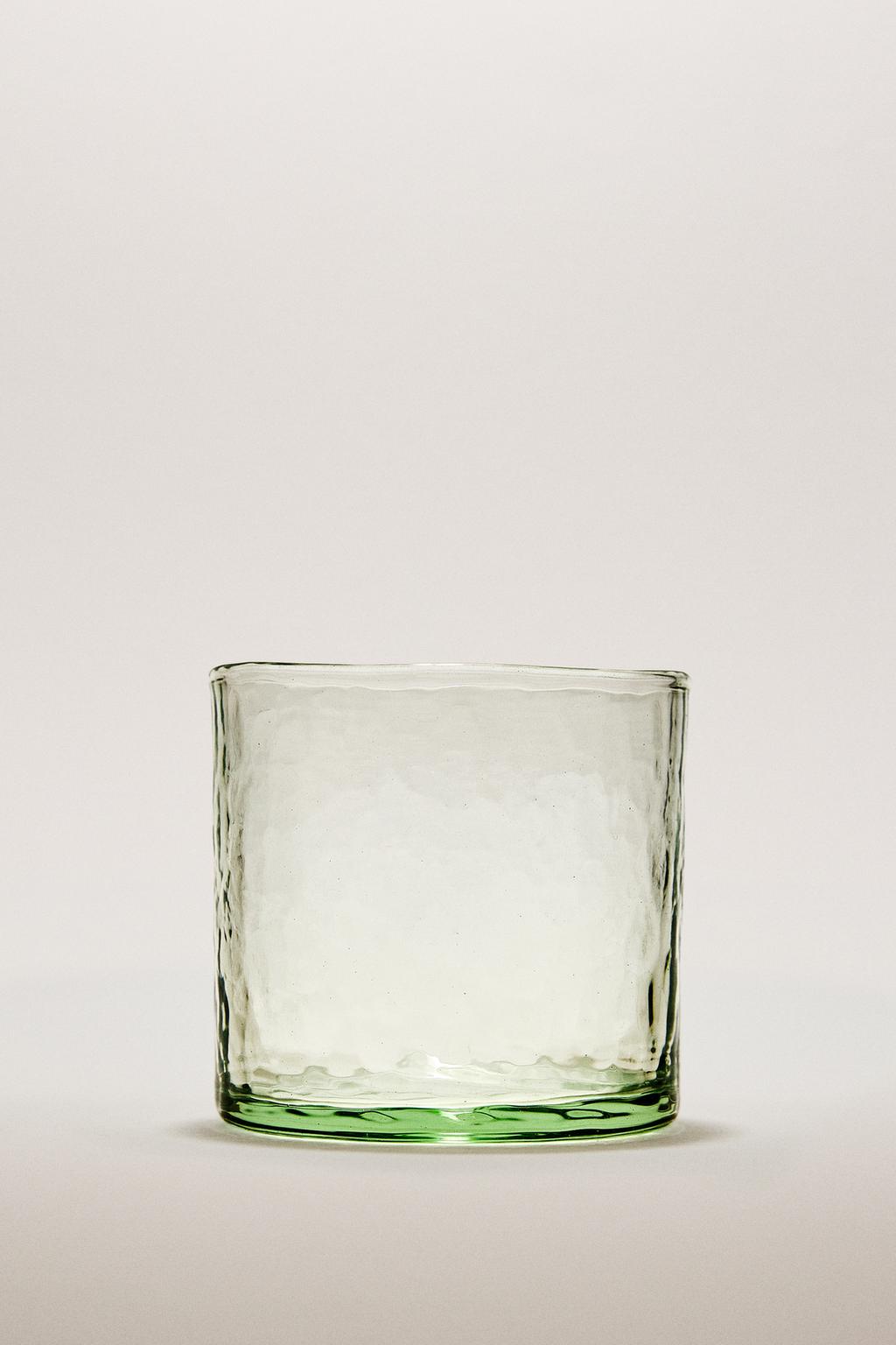 Стакан из стекла с молотковым эффектом