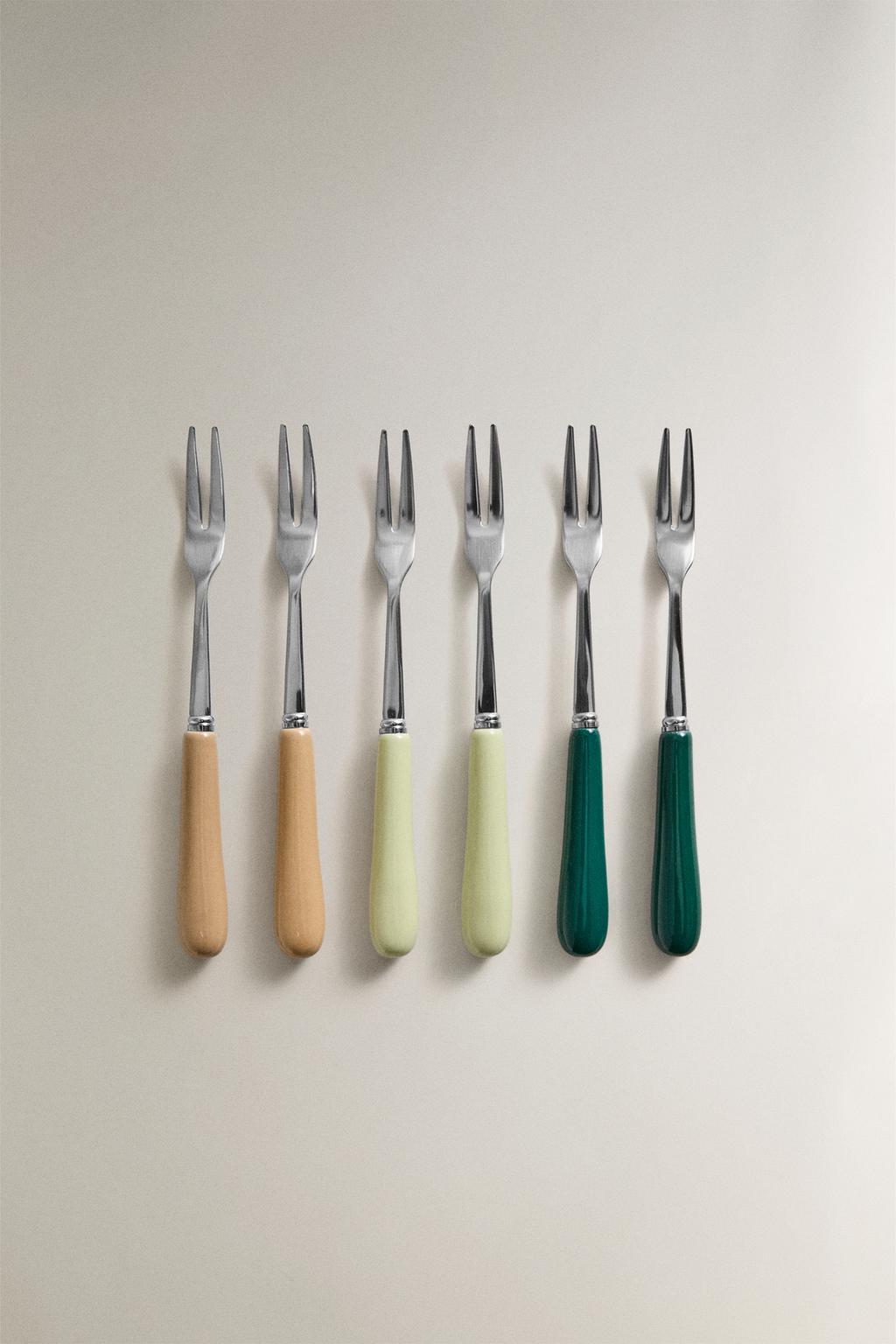 Набор из 6 шампуров с керамической ручкой