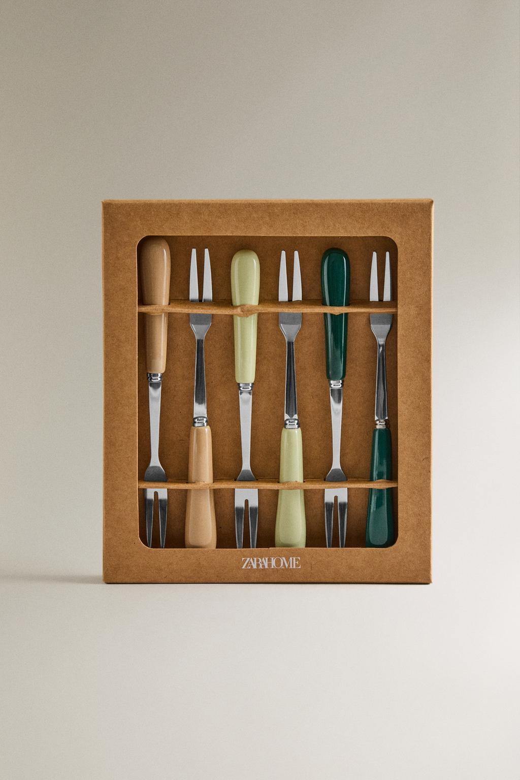 Набор из 6 шампуров с керамической ручкой