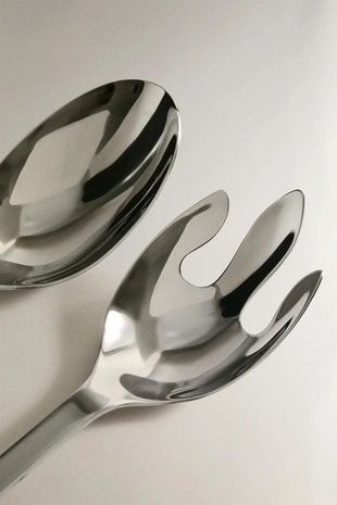 Набор столовых приборов для салата с керамической ручкой (набор из 2)- Заказать в России