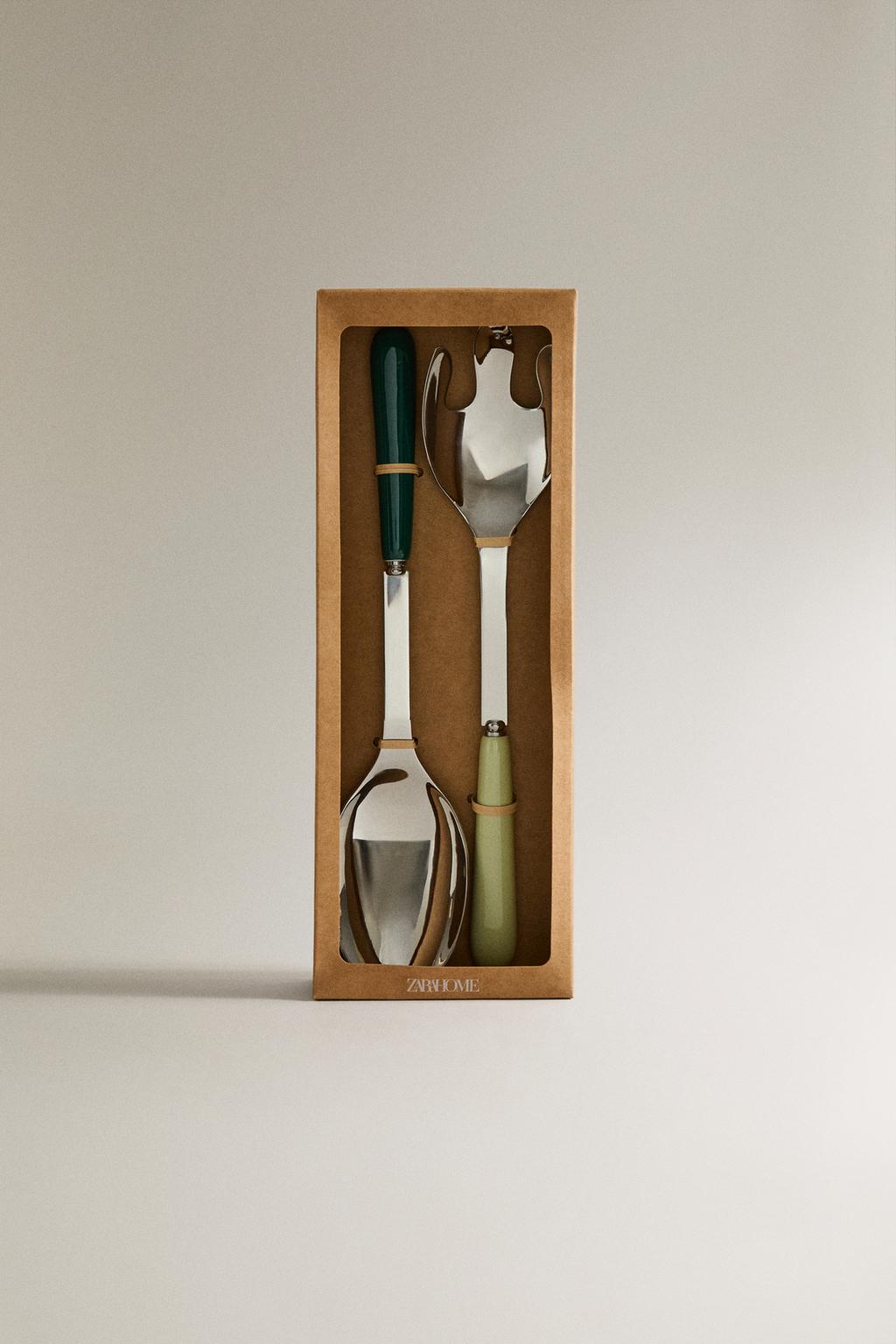 Набор столовых приборов для салата с керамической ручкой (набор из 2)