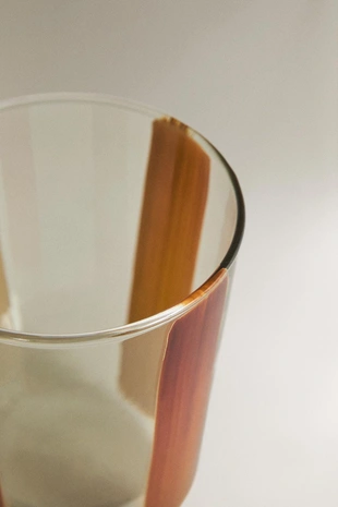 Стакан из стекла в полоску- Заказать в России