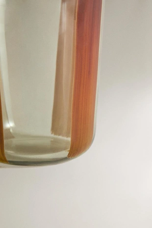 Стакан из стекла в полоску- Заказать в России