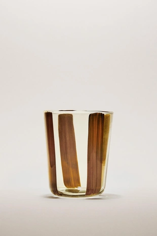 Стакан из стекла в полоску- Заказать в России
