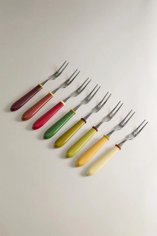 Набор мини-вилок из цветного смола (набор из 8 штук)- Заказать в России