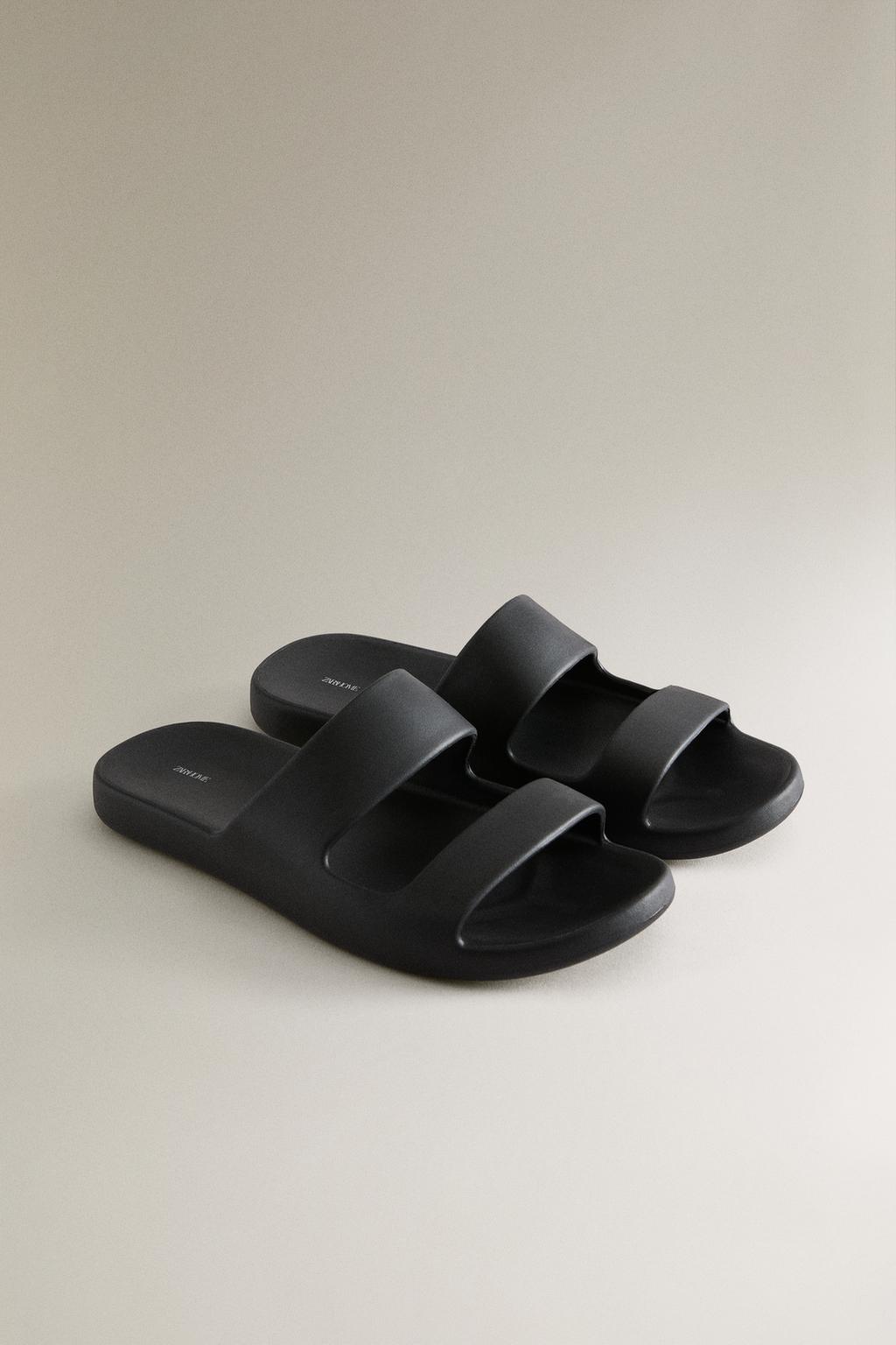 Шлепанцы с резиновым покрытием