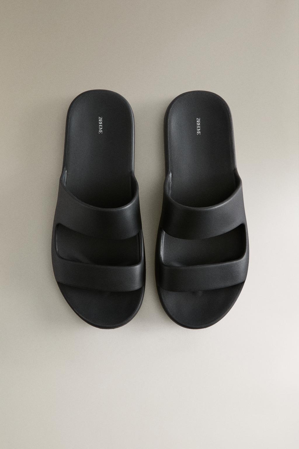 Шлепанцы с резиновым покрытием