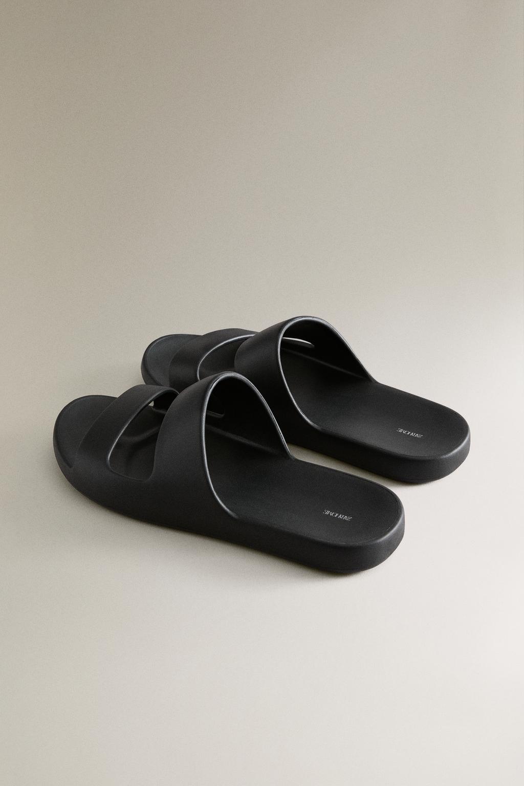 Шлепанцы с резиновым покрытием