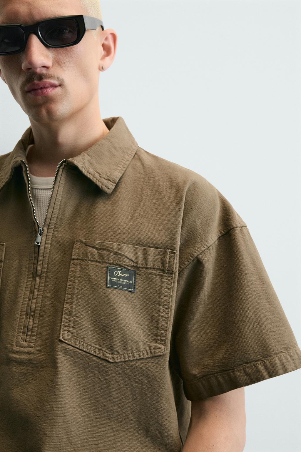 ПОЛО СВОБОДНОГО КРОЯ С ЭФФЕКТОМ ПОТЕРТОСТИ