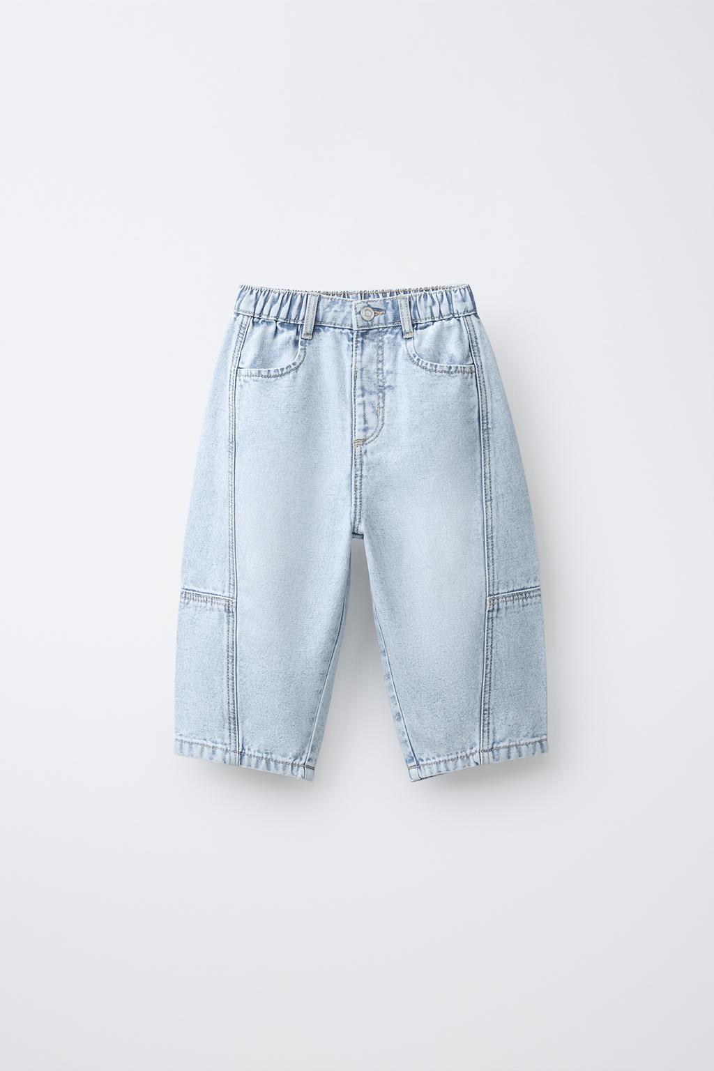 ДЖИНСЫ BARREL CANVAS С РАЗРЕЗАМИ