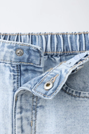 Джинсы Barrel Canvas с разрезами- Заказать в России