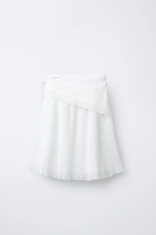 Плиссированная юбка миди с платком- Заказать в России