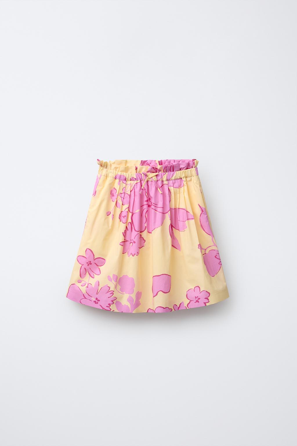 ЮБКА МИДИ С ЦВЕТОЧНЫМ ПРИНТОМ