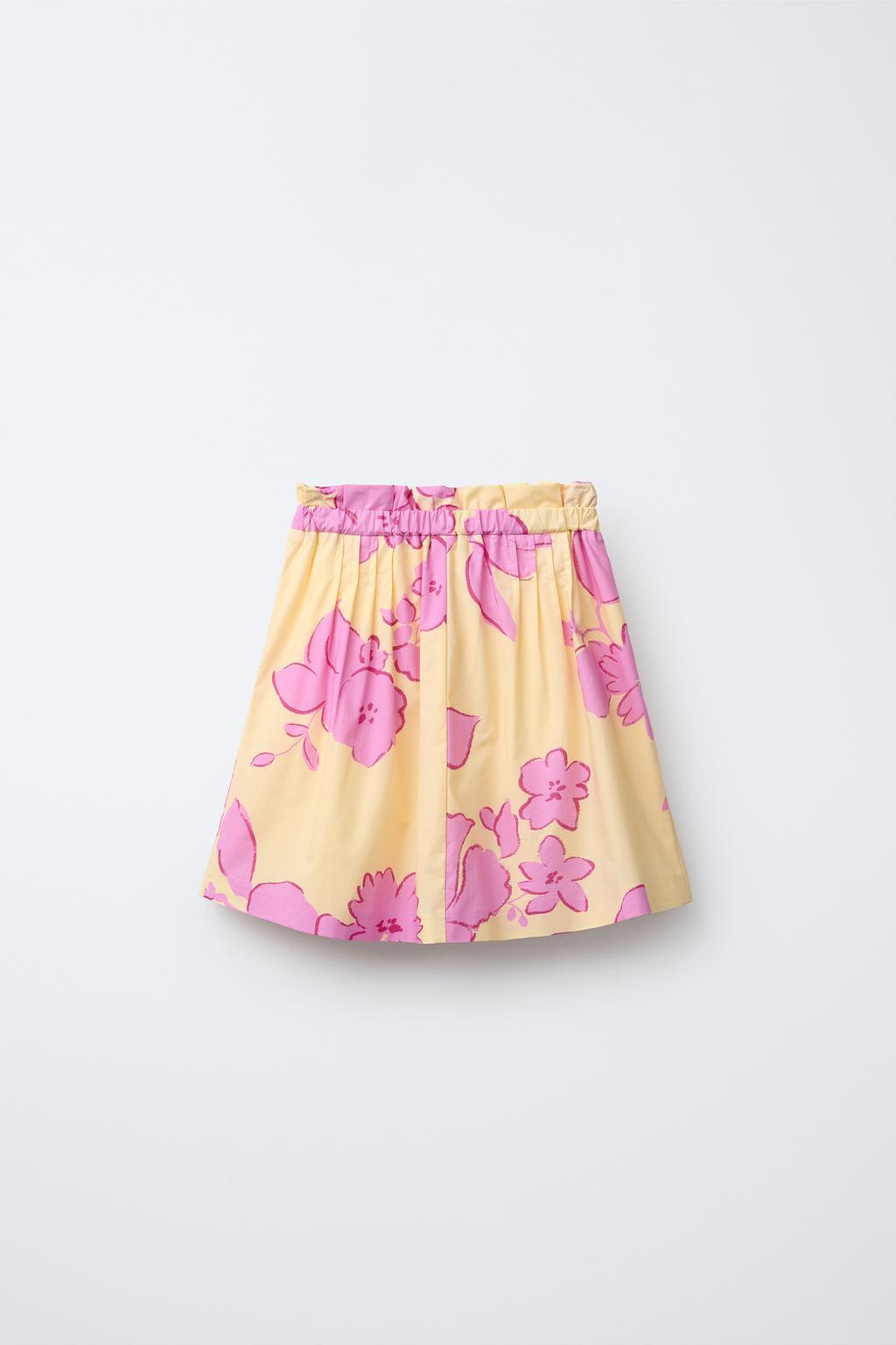 ЮБКА МИДИ С ЦВЕТОЧНЫМ ПРИНТОМ