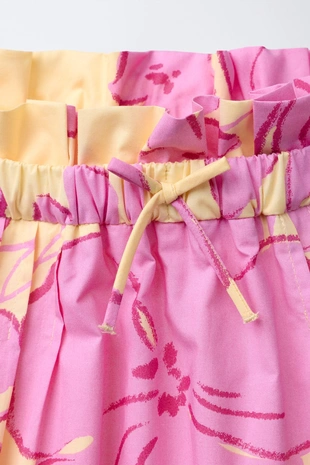 Юбка миди с цветочным принтом- Заказать в России