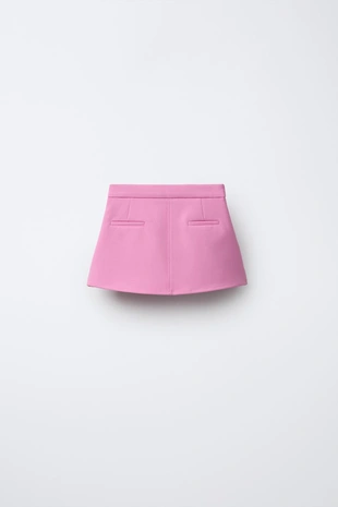 Юбка с декоративной пуговицей- Заказать в России