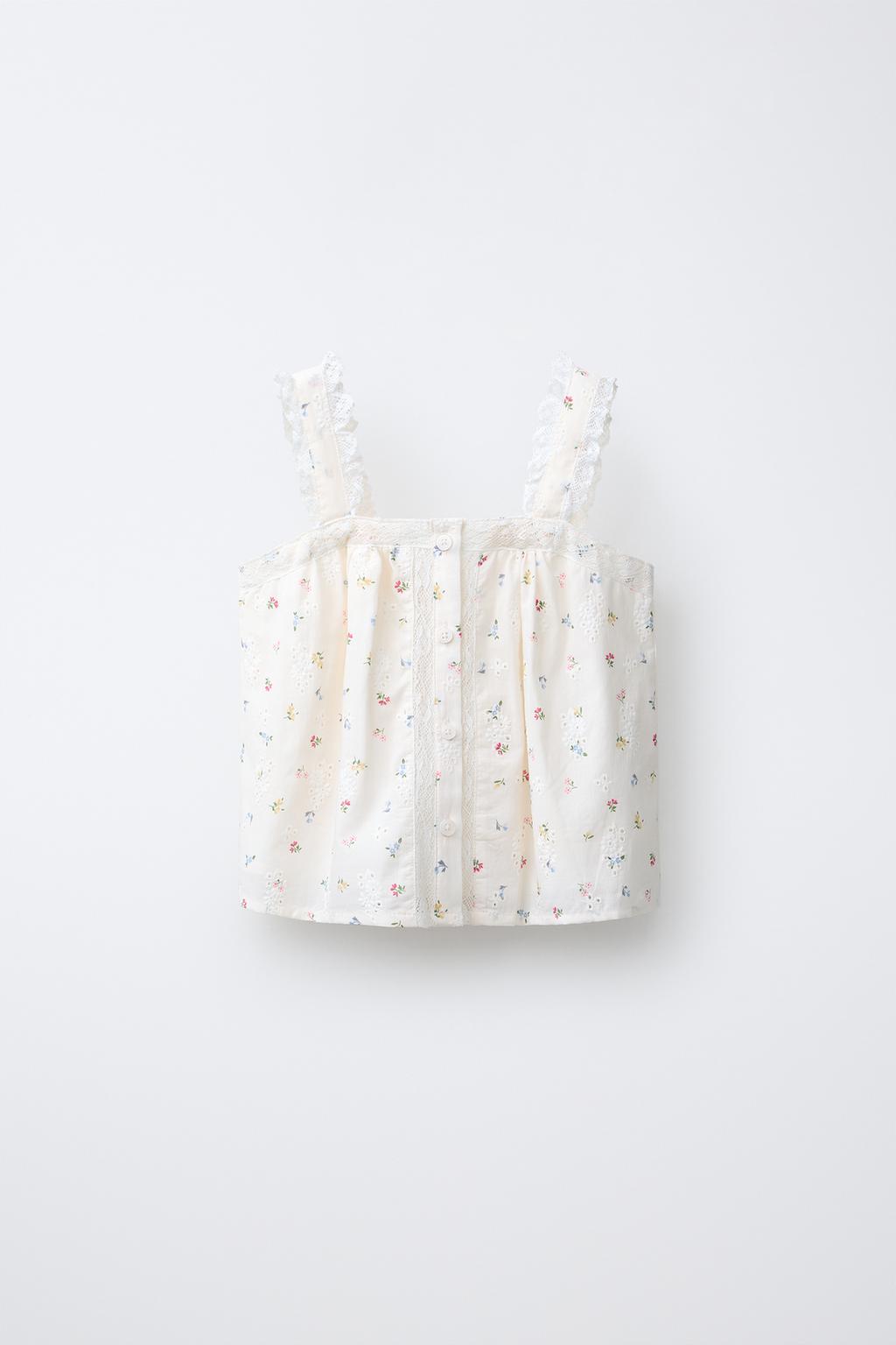 ТОП SCHIFFLY С КРУЖЕВОМ