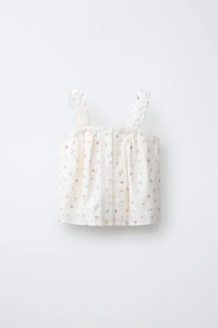 Топ Schiffly с кружевом- Заказать в России