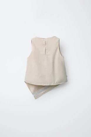 Топ асимметричного кроя со стразами- Заказать в России