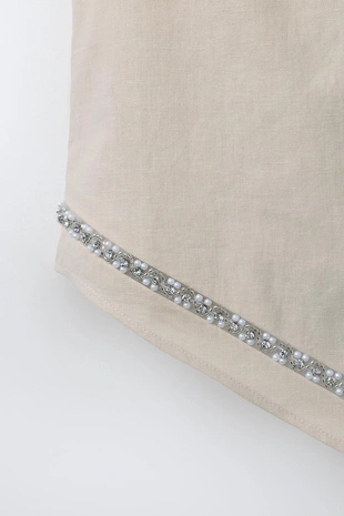 Топ асимметричного кроя со стразами- Заказать в России