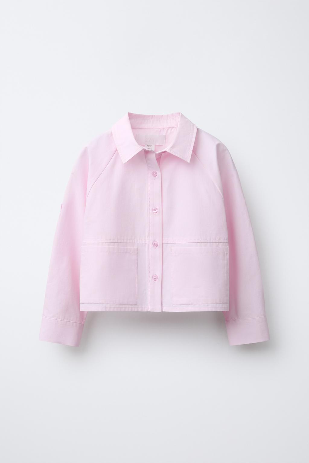 УКОРОЧЕННАЯ РУБАШКА С КАРМАНАМИ