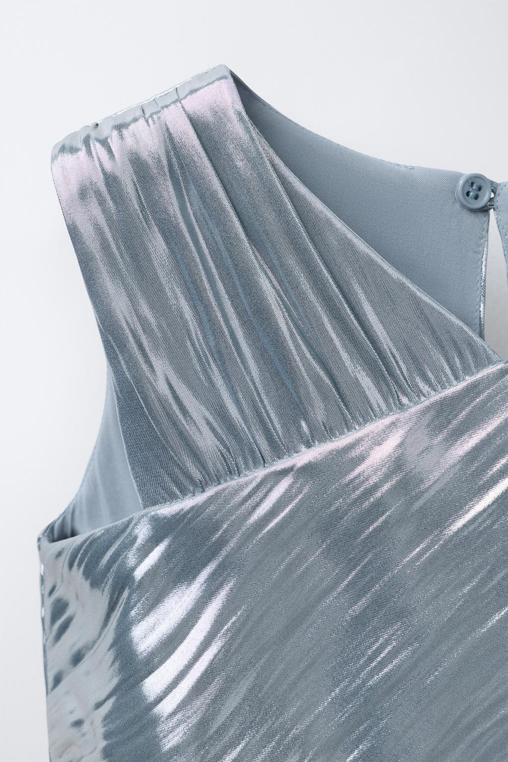 МЕТАЛЛИЗИРОВАННЫЙ ТОП С ВОЛАНАМИ