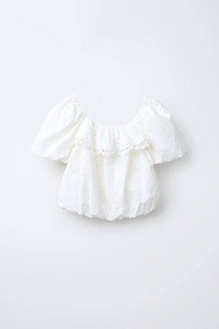 Топ-баллон с вышивкой- Заказать в России