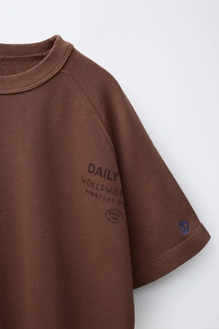 Футболка из футера с надписью- Заказать в России