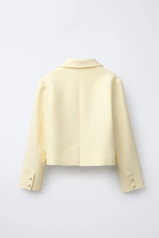 Блейзер с обтянутой пуговицей- Заказать в России