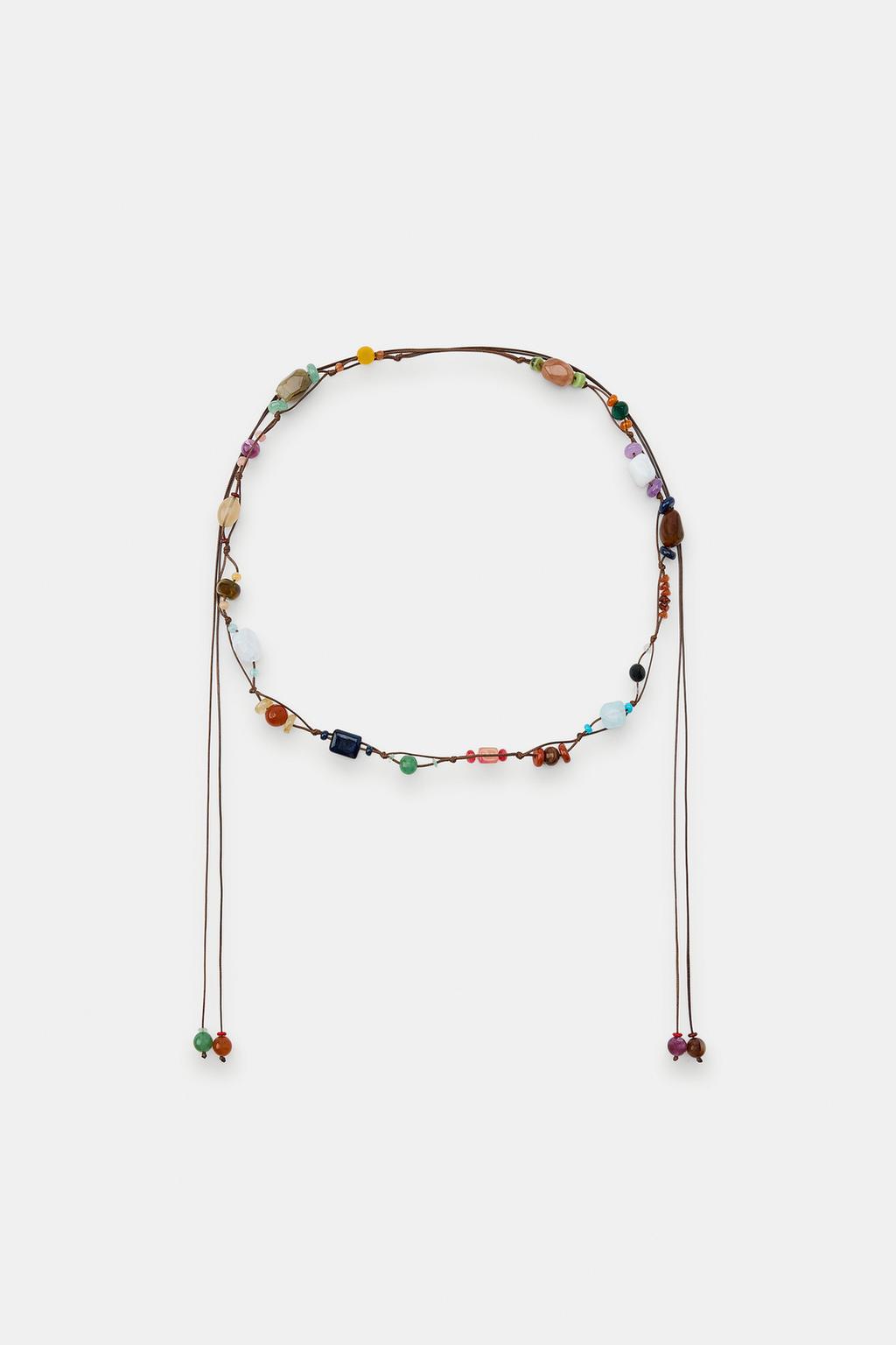 РЕМЕНЬ-ШНУРОК С КАМНЯМИ