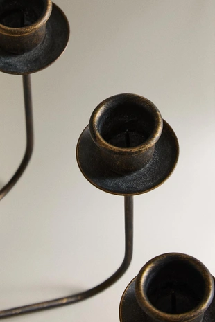 Тройная железная канделябра- Заказать в России