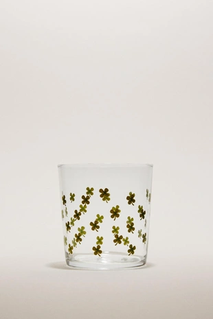 Стеклянная чашка с переводом клевера- Заказать в России